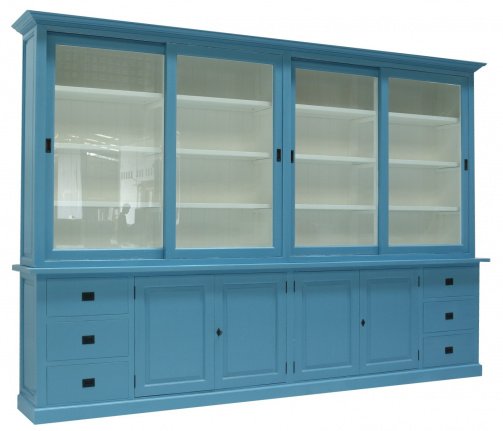 Buffetkast Lopik XXL oud blauw 350 x 50/40 x 240cm - nr. 1