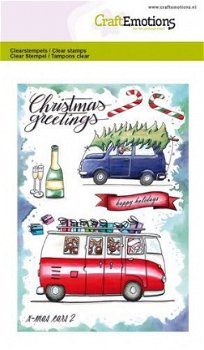 CraftEmotions,Clearstamp - X-mas cars 2 - 1