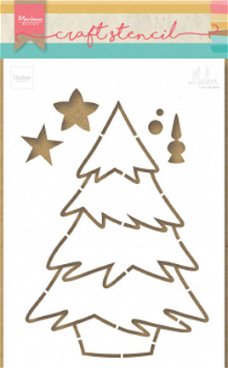 Marianne Design, Craft Stencil - Christmas Tree ; PS8046