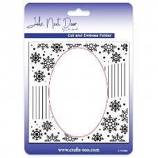 John Next Door, Cut/Embossing folder - Snowflake Swirl ; JNDEF3012