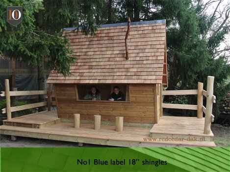 Red Cedar houten dak en gevel bekleding shingels of shakes - 4