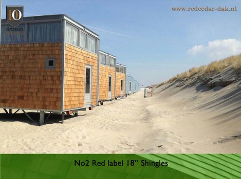 Red Cedar houten dak en gevel bekleding shingels of shakes - 5