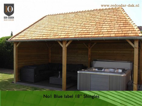 Red Cedar houten dak en gevel bekleding shingels of shakes - 7