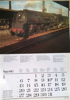 50 foto's van treinen kalender 86/89/90/91 - 1