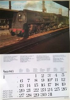 50 foto's van treinen kalender 86/89/90/91