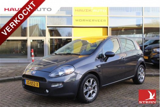 Fiat Punto - 0.9 TwinAir Turbo 100pk 5d Lounge Parkpilot ECC Lm velgen Supermooi - 1