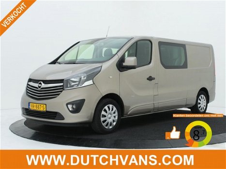 Opel Vivaro - 1.6CDTI Lang Dubbel Cabine Sport Zeer Mooi Airco / Cruisecontrole / Navigatie - 1