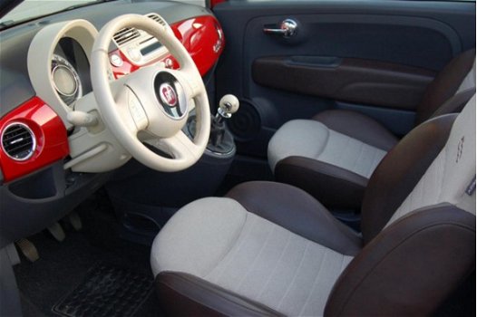 Fiat 500 C - 1.2 Lounge AIRCO / Cabrio / Parelmoer Kleur - 1