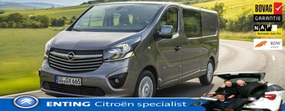 Opel Vivaro - 1.6 CDTI L2H1 DC Sport EcoFlex NAVI AIRCO 6 PERS TREKHAAK - 1