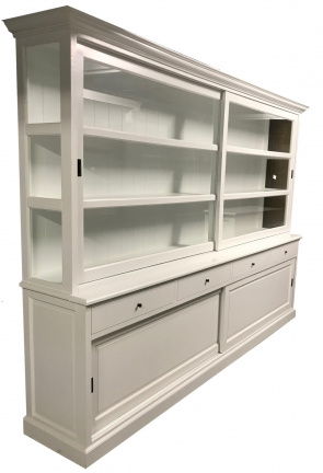 Buffetkast Scherpenzeel wit - wit 300 x 50/40 x 220cm - nr. 1