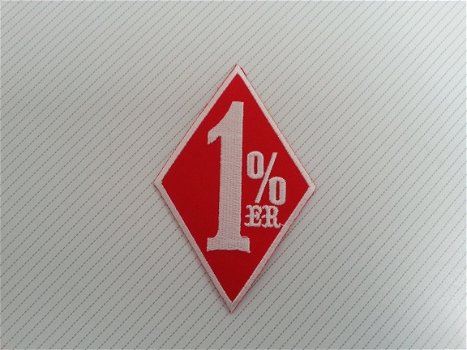 Embleem Stof - Badge Outlaw Biker 1% - 2