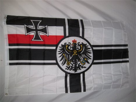 Vlag Duitsland WW1 Kriegsflagge, Imperial German Flag - 1