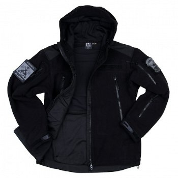 Heavy duty fleece vest with hoodie Airsoft Division - 1
