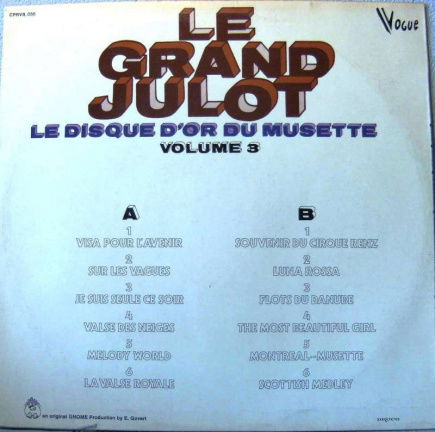 LP Le Grand Julot vol 3 - Accordeon disque d'or de musette - Afbeelding 2