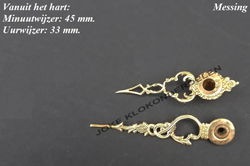 === Wijzers Franse pendule = oud === 41374