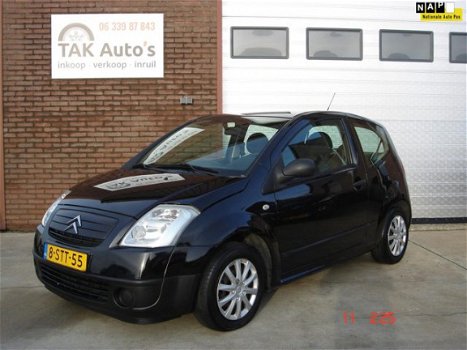 Citroën C2 - 1.1i Séduction Zwart/met boekjes+NAP - 1