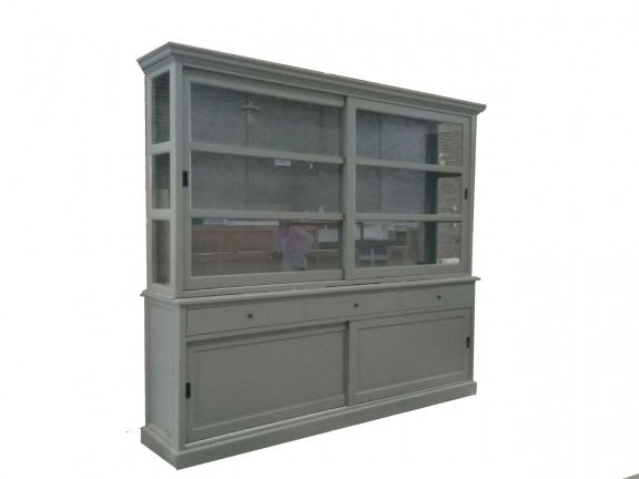 Buffetkast Zandvoort Engels groen 255 x 50/40 x 220cm - nr. 1