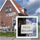 Brocante kersthanger aan rood/wit lint - 8 - Thumbnail
