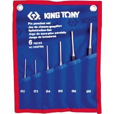 KING TONY 6DLG SPILDOORSLAGENSET 2-8MM