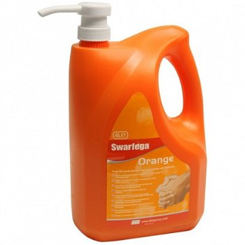 Swarfega orange handzeep 4 liter met ingebouwde pomp - 1
