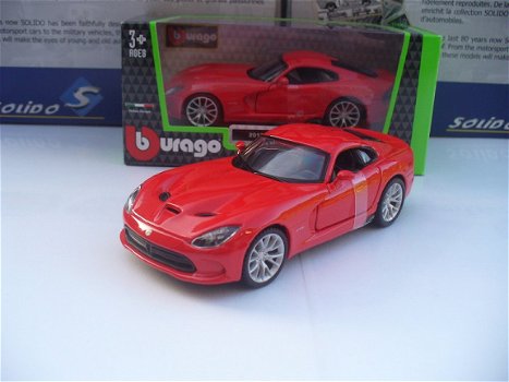 Bburago 1/32 Dodge Viper SRT GTS Rood - 1