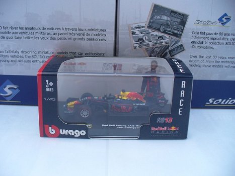 Bburago Racing 1/43 Red Bull RB13 RB 13 Max Verstappen F1 Formule 1 - 1