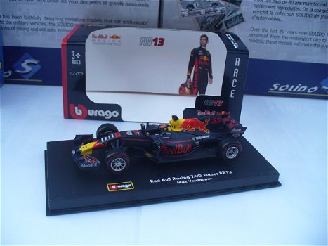 Bburago Racing 1/43 Red Bull RB13 RB 13 Max Verstappen F1 Formule 1 - 4