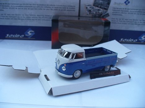 Cararama 1/43 VW Volkswagen T1 BUs Pick up div. kleuren - 1