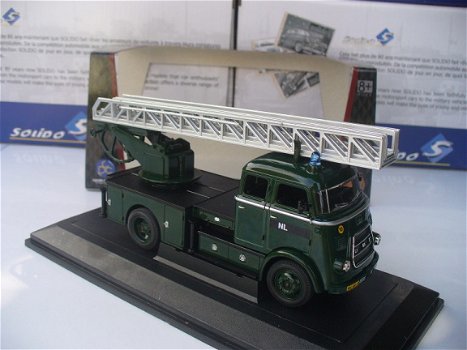 Yatming 1/43 Daf A1600 Brandweer Ladderwagen Leger - 5