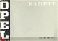 Handleiding Opel Kadett 1973 - 0 - Thumbnail