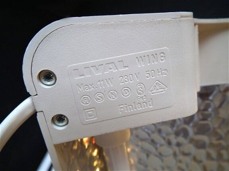 Witte bureaulamp Fins design - 5