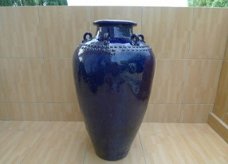 Tajau-pot in blauwe kleur (850 mm)