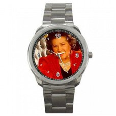 Zangeres Zonder Naam/Mary Servaes Stainless Steel Horloge