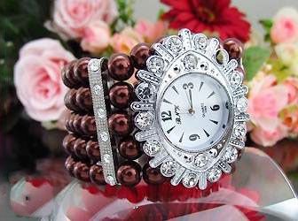 Mooi Pearl Dames Horloge (J-10) - 2