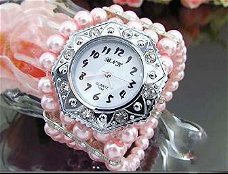 Mooi Pearl Dames Horloge (J-5)