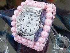 Mooi Pearl Dames Horloge (J-4)