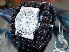 Mooi Pearl Dames Horloge (J-2)