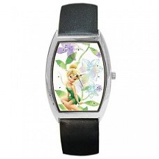 Tinkerbell Green Leaves Horloge