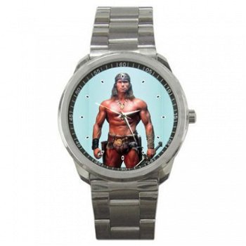 Arnold Schwarzenegger/Conan Stainless Steel Horloge - 1