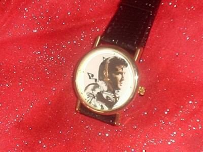 Elvis Presley Roterend Muzieknoot Horloge - 1