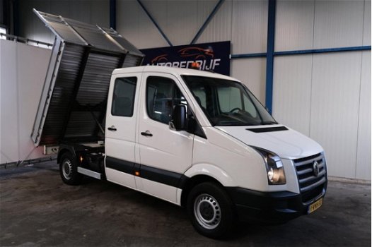Volkswagen Crafter - 35 2.5 TDI L2 DC Kipper, MARGE AUTO- N.A.P. Pick up, Airco, Trekhaak - 1