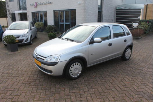 Opel Corsa - 1.2-16V Njoy Automaat 5-Deurs Zilver Bj 2003 Nieuw Apk - 1