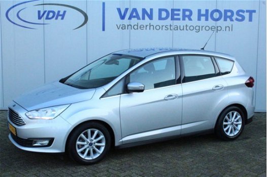 Ford C-Max - 1.0-126pk. Titanium. Airco, navi, trekhaak Ruime hoogzitter - 1