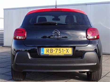 Citroën C3 - 1.2 PureTech S&S Shine Navigatie, Zwarte velgen 17'', Rood dak, Apple Carplay, Android - 1