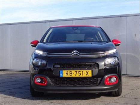 Citroën C3 - 1.2 PureTech S&S Shine Navigatie, Zwarte velgen 17'', Rood dak, Apple Carplay, Android - 1