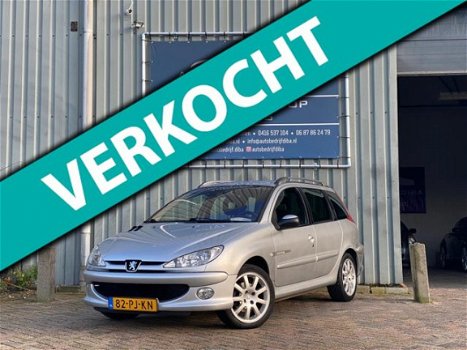 Peugeot 206 SW - 1.6-16V Quiksilver 2004 Grijs Clima APK NAP - 1