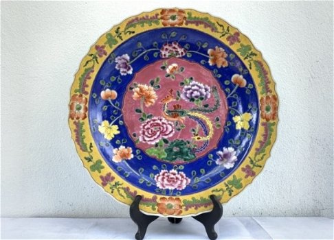 Ceramic Large Peranakan Plate - 1