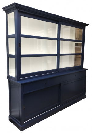 Buffetkast Lisse blauw - wit 240 x 50/40 x 220cm - nr. 1