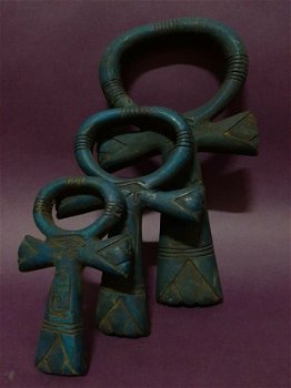 Zeldzame oude Egyptische antiek kunst Ankh sleutel van het leven Egypte steen BC - 3
