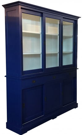 Winkelkast Hattem blauw 5002 - wit 180 x 45/40 x 220cm - nr. 1